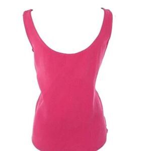 NWT Emanuel Ungaro 100% Silk Tank Top Sleeveless Blouse Pink Size 8